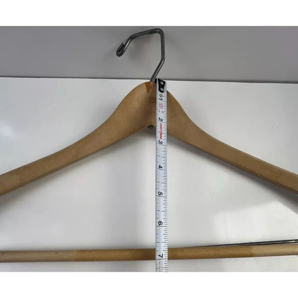 Wood Hangers Mixed Lot of 3 Vintage Jacket/Pant/Dress